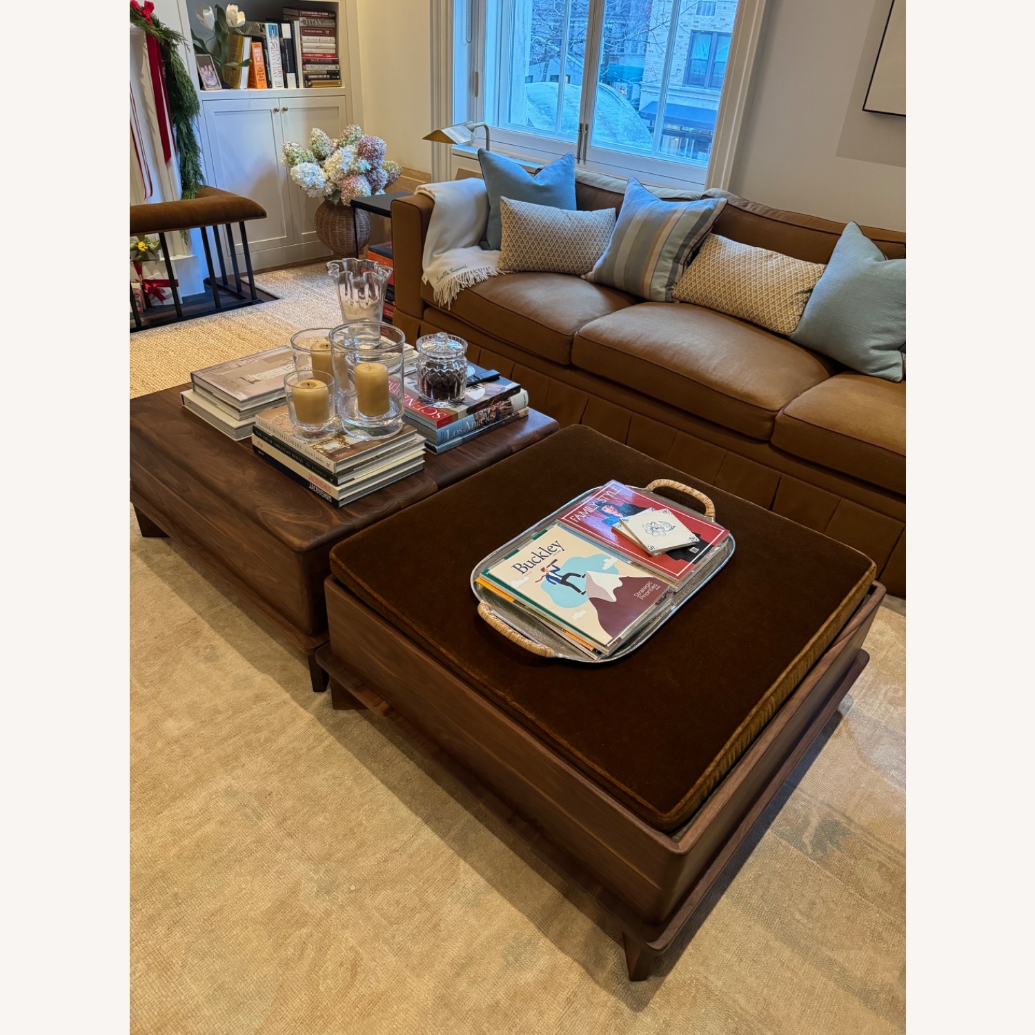 Custom Wood Ottoman Tables  - image-1