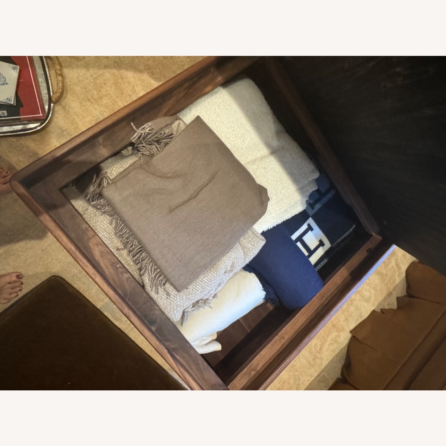 Custom Wood Ottoman Tables  - image-5