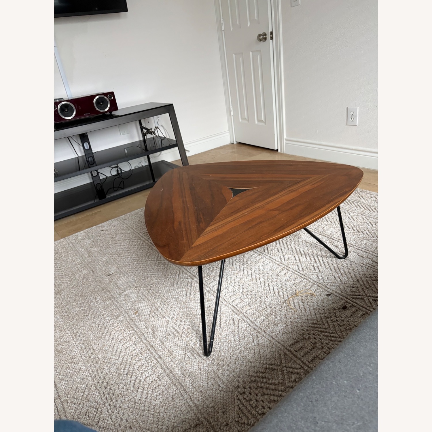 Light Brown Fabric Area Rug 5' x 8' - image-1