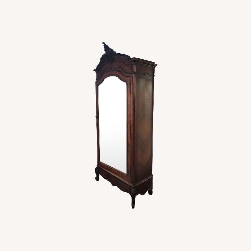 Used Antique Armoire with Full Glass Mirror for sale on AptDeco