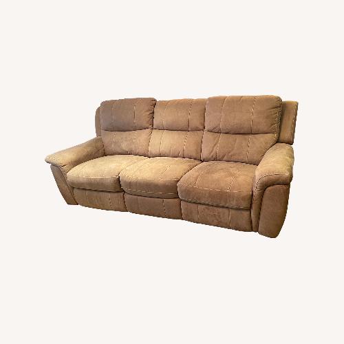Used Light Brown Power Reclining 3 Seater Sofa for sale on AptDeco