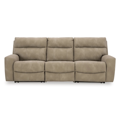 Used Light Brown Power Reclining 3 Seater Sofa for sale on AptDeco