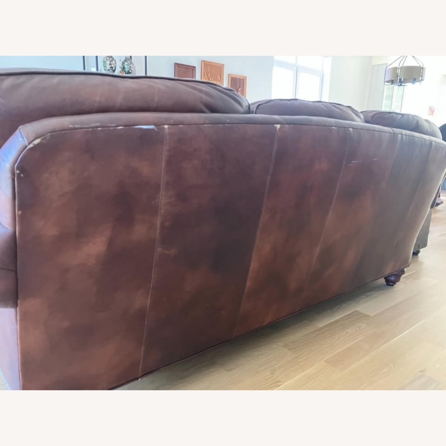 Whitmores Sherille Leather Sofa - image-3