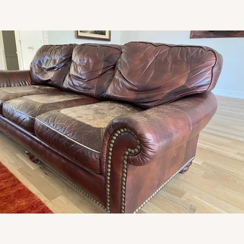 Used Whitmores Sherille Leather Sofa for sale on AptDeco