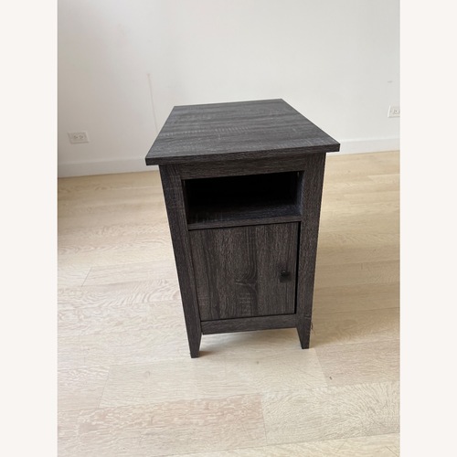 Used Bed Bath & Beyond Dark Gray Wood Dresser for sale on AptDeco
