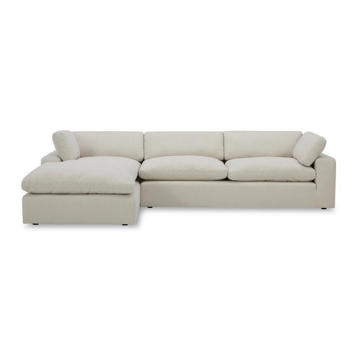 Used AllModern Natural Linen 2 Piece Sectional for sale on AptDeco