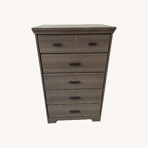 Used South Shore Furniture Dark Gray Wood Dresser for sale on AptDeco