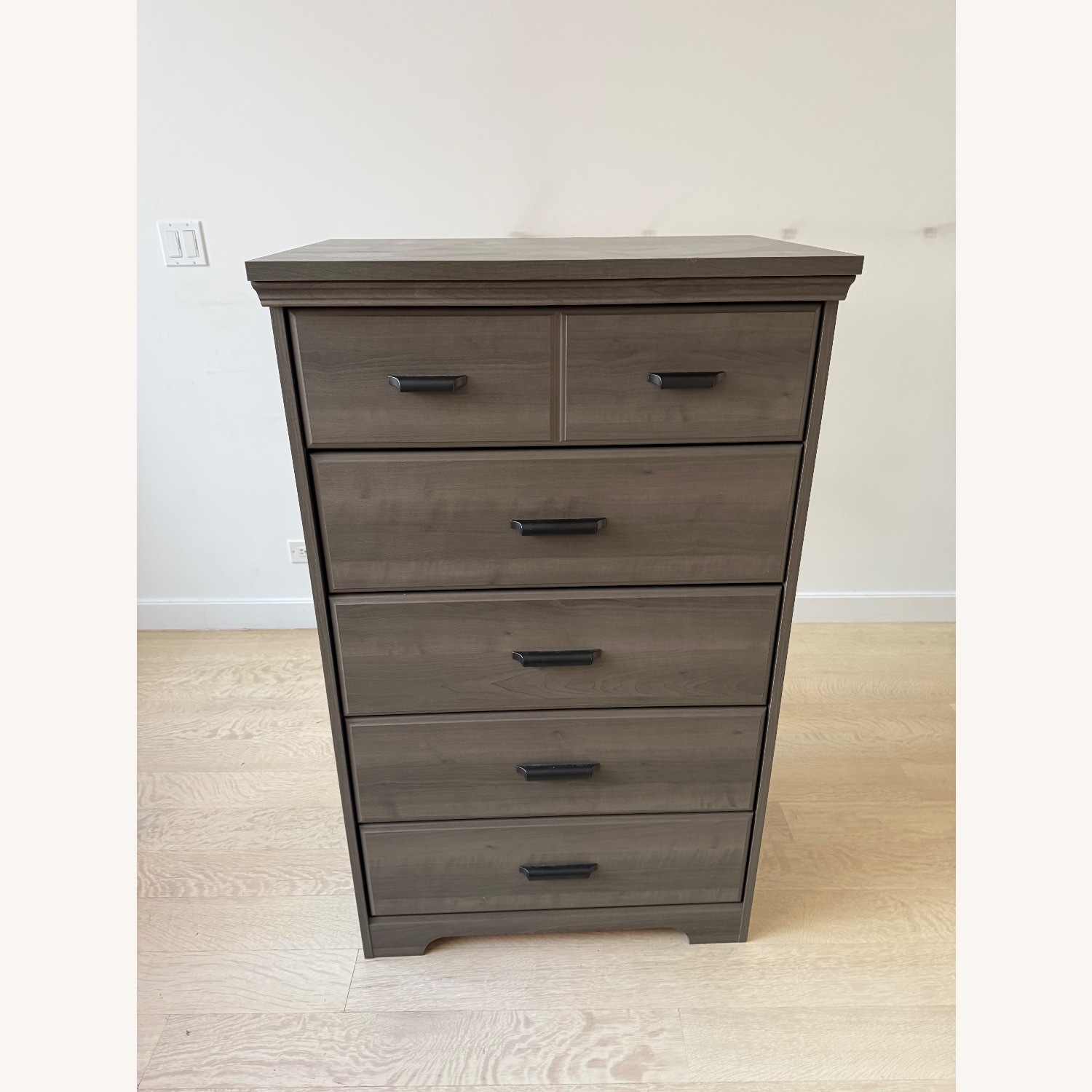 South Shore Furniture Dark Gray Wood Dresser - image-1
