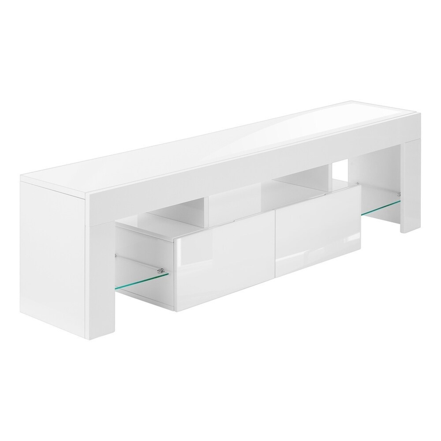 Bed Bath & Beyond White Media Storage - image-0
