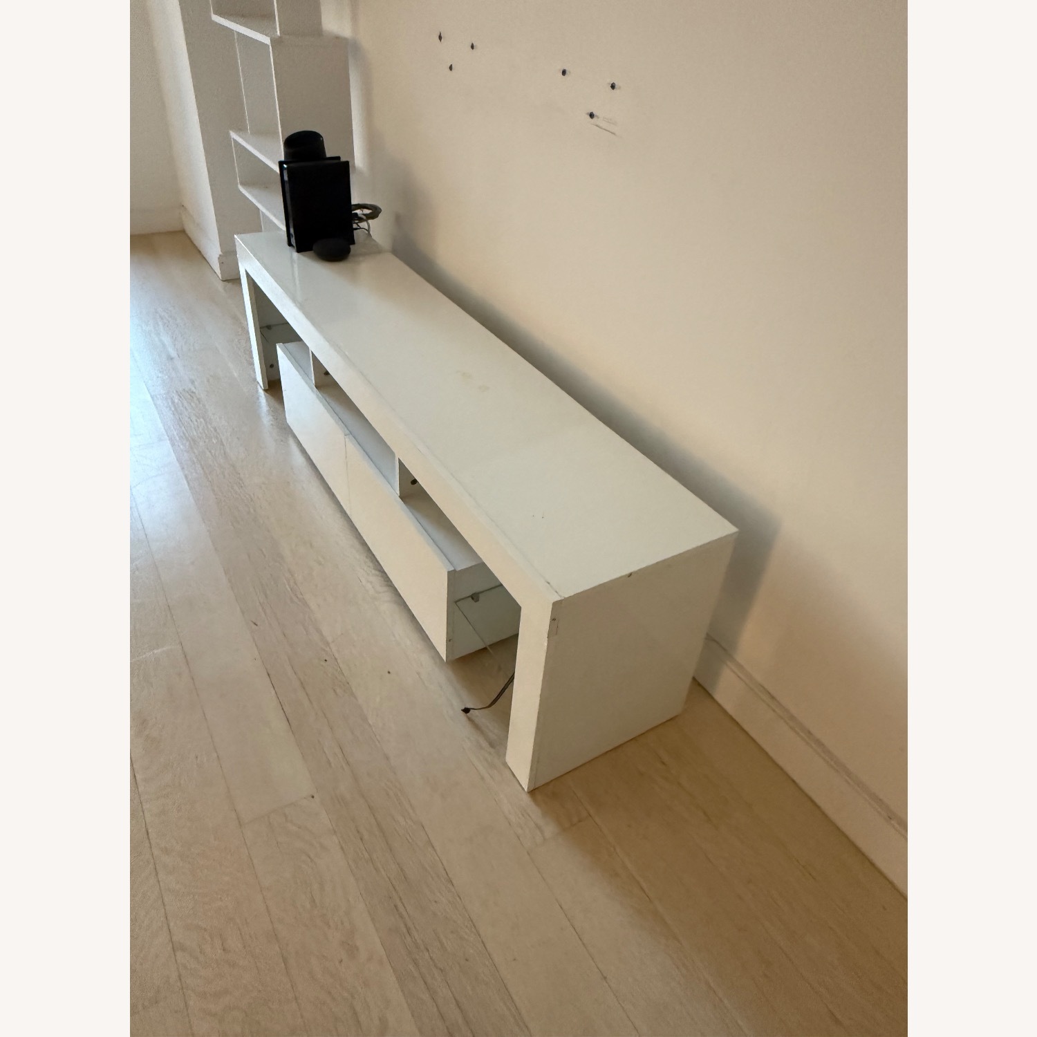 Bed Bath & Beyond White Media Storage - image-3