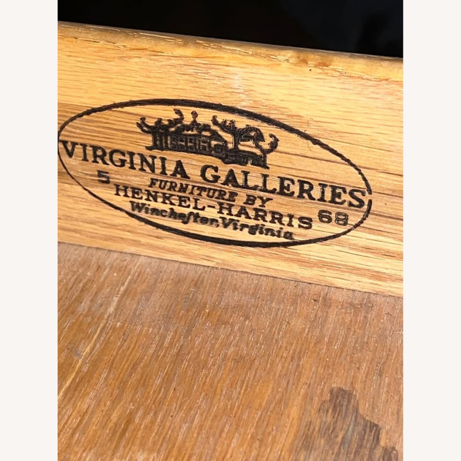 Henkel Harris Dark Brown Wood Nightstand - image-2