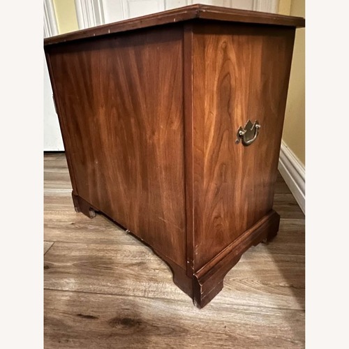 Used Henkel Harris Dark Brown Wood Nightstand for sale on AptDeco