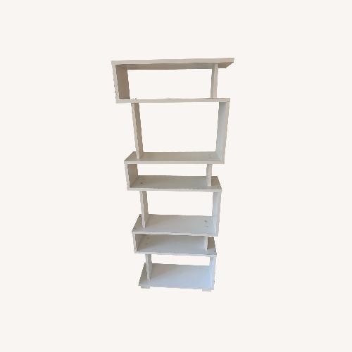 Used Amazon White Wood Bookcase for sale on AptDeco