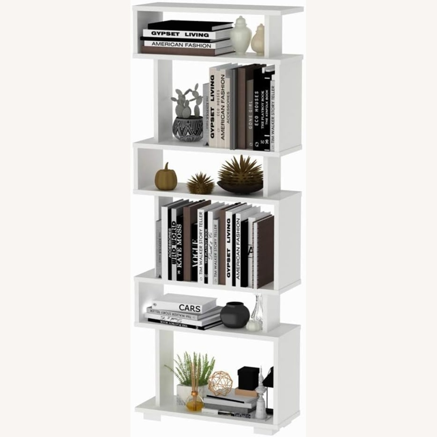 Amazon White Wood Bookcase - image-0