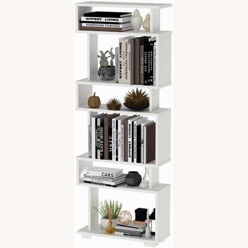 Used Amazon White Wood Bookcase for sale on AptDeco