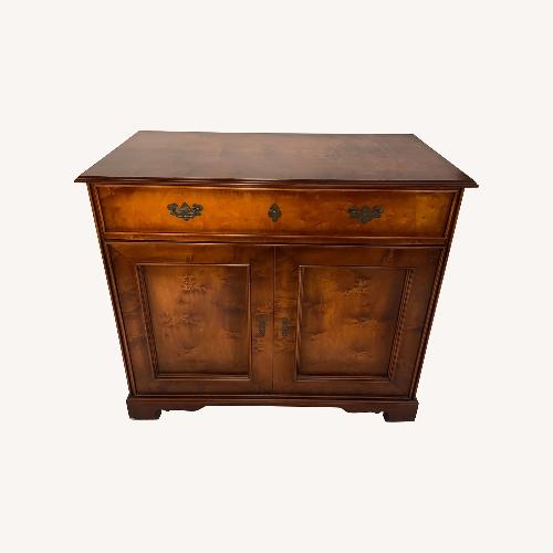 Used Dark Brown Wood Bar Storage for sale on AptDeco