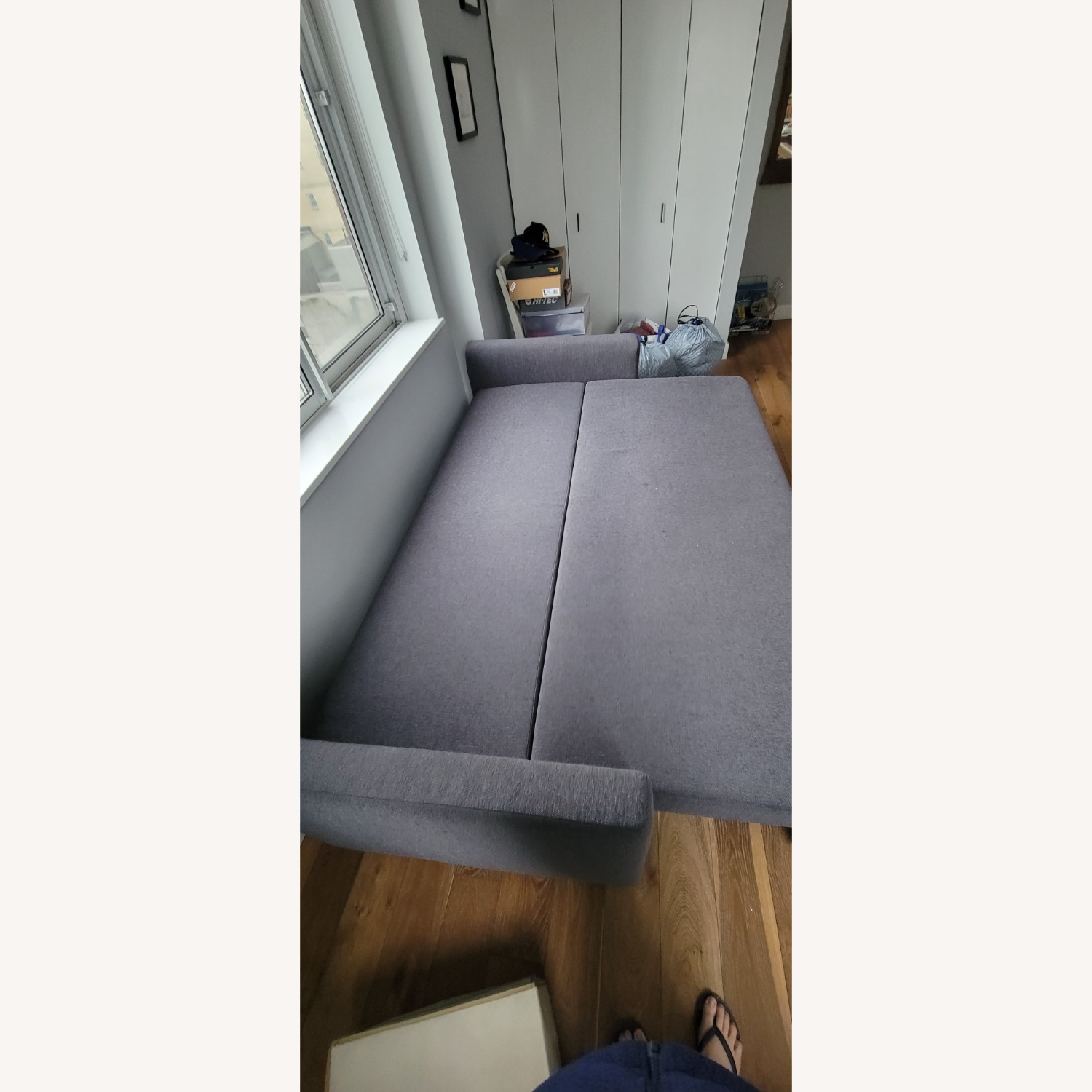 IKEA Dark Gray Sleeper Sofa - image-2
