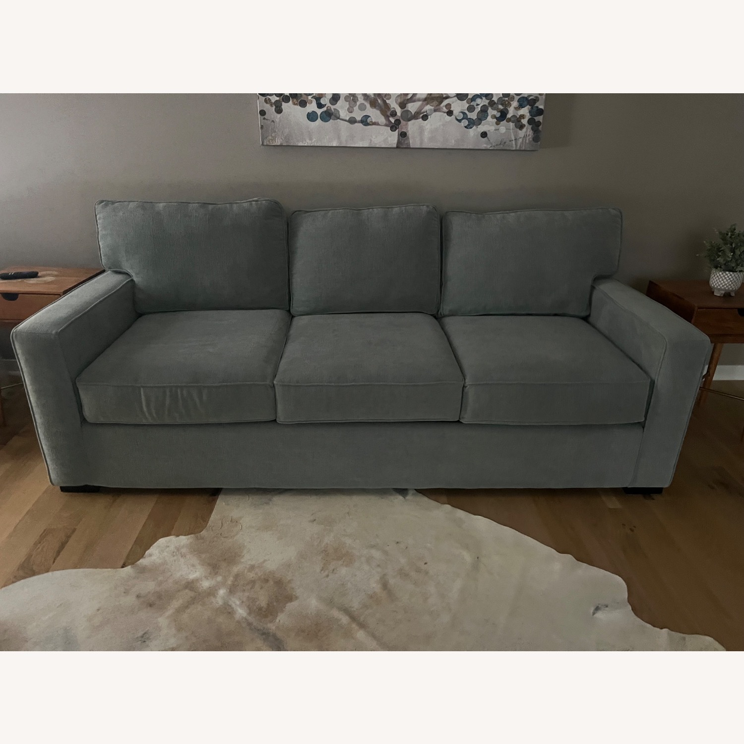 Macy's Radley Blue Fabric Sleeper Sofa - image-2