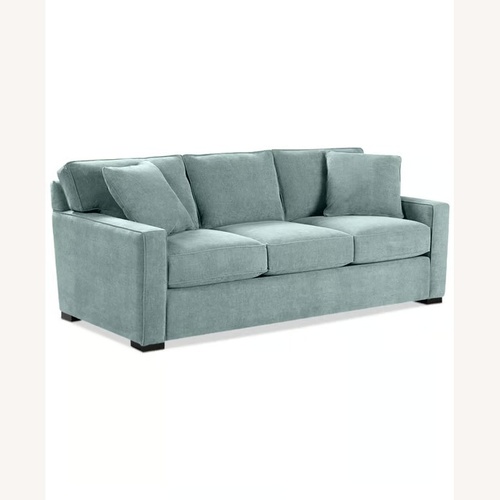 Used Macy's Radley Blue Fabric Sleeper Sofa for sale on AptDeco