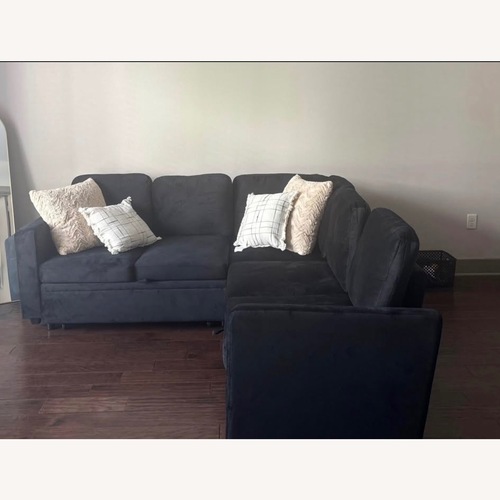 Used Wayfair Black 3+ Seater Sofa for sale on AptDeco