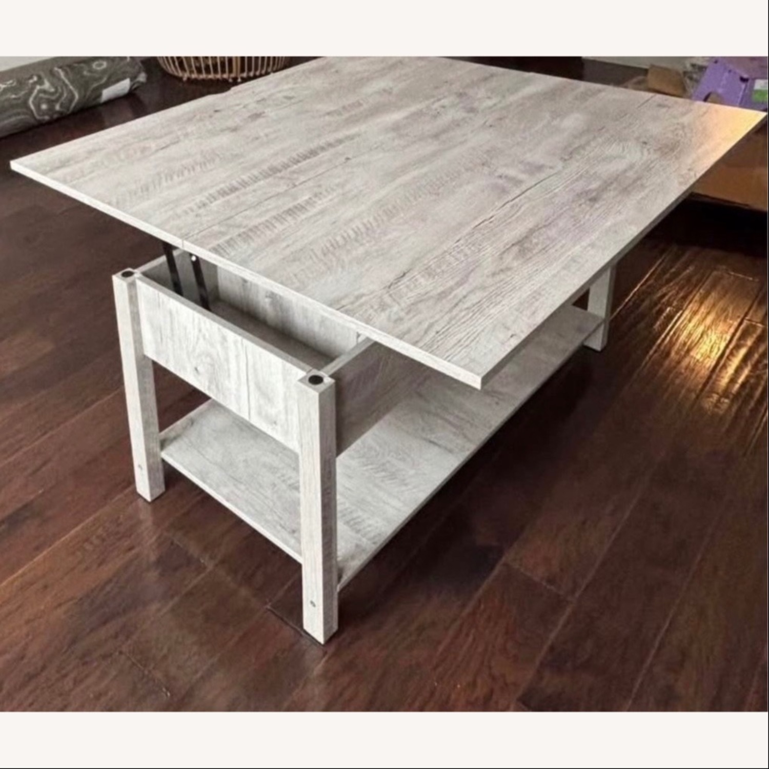 Wayfair Light Gray Wood Coffee Table - image-7