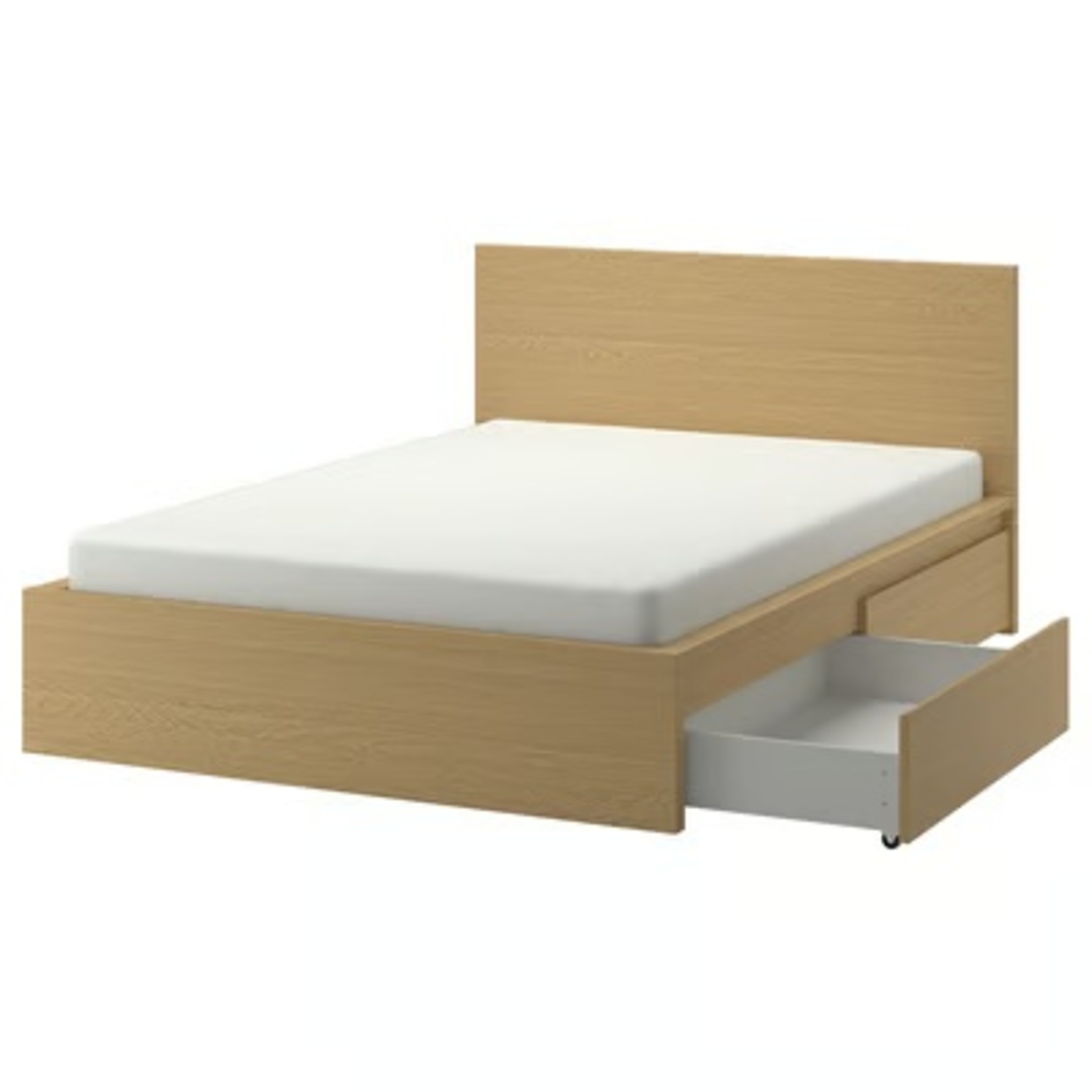IKEA Malm Natural Queen Bed - image-0