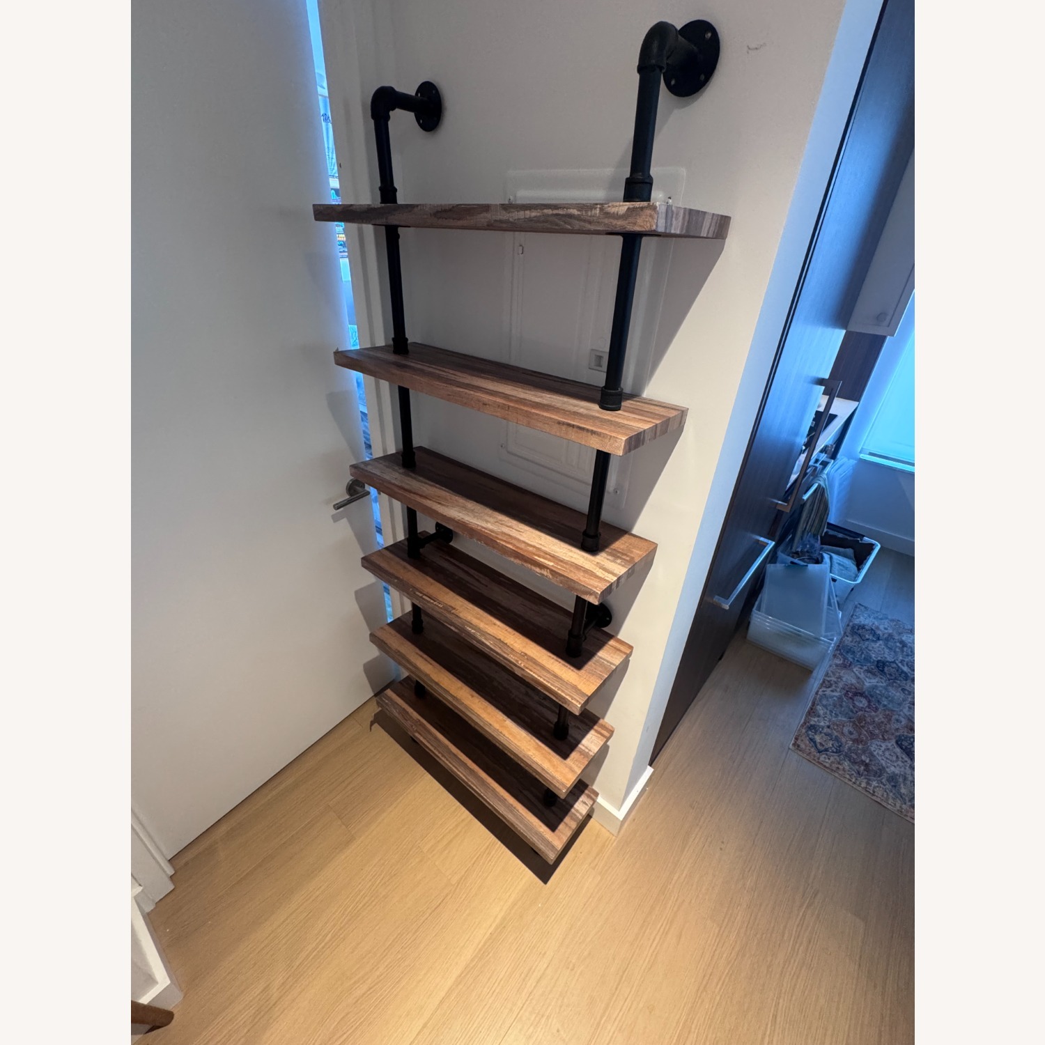 Wayfair Iron Pipe Wall Mount Ladder Bookcase  - image-8