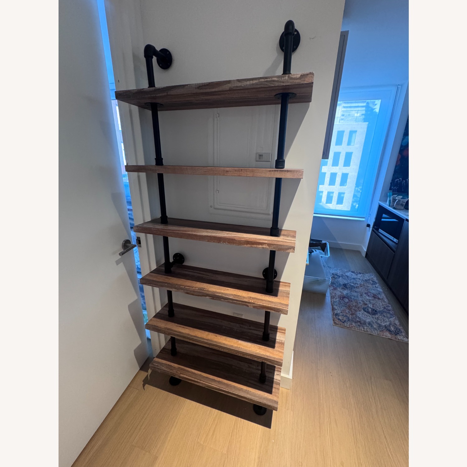 Wayfair Iron Pipe Wall Mount Ladder Bookcase  - image-7