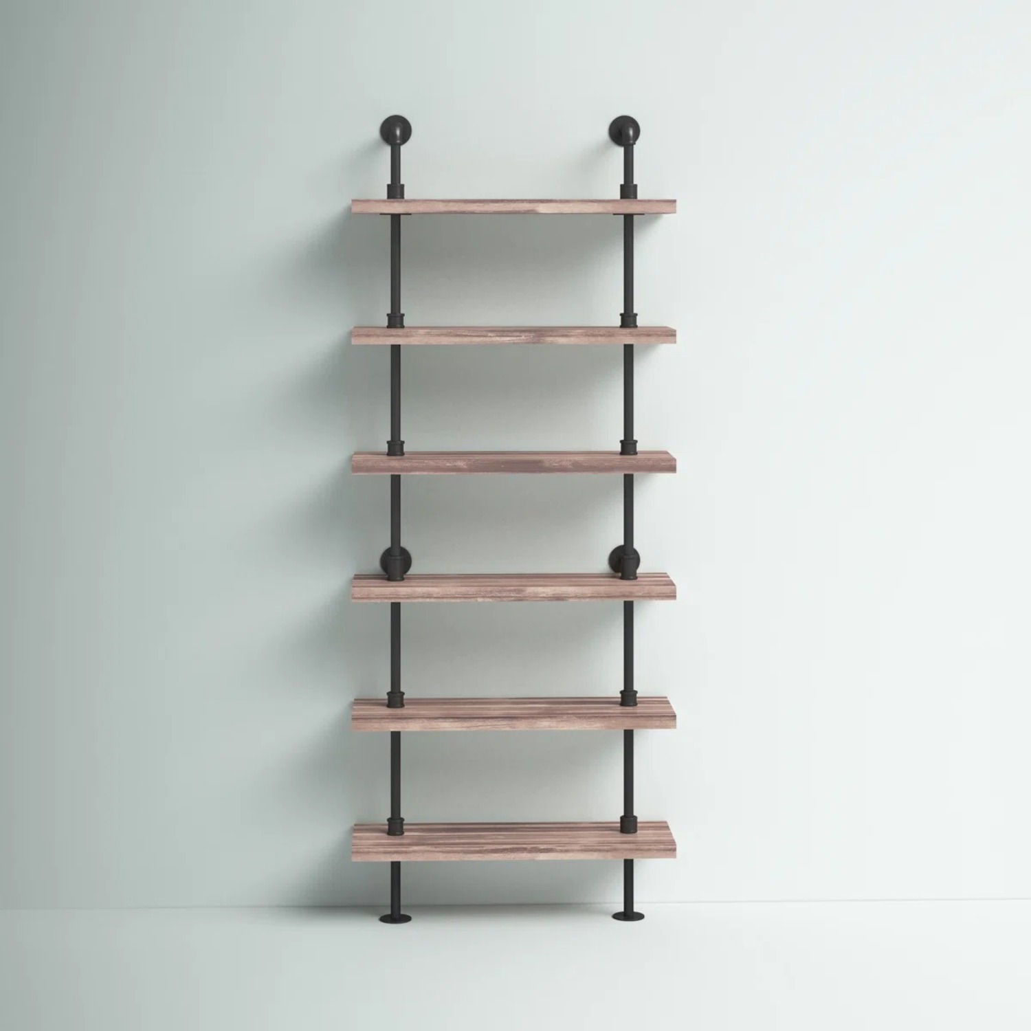 Wayfair Iron Pipe Wall Mount Ladder Bookcase  - image-0