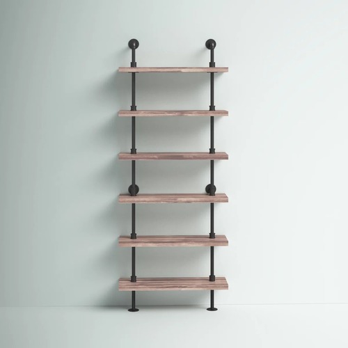 Used Wayfair Iron Pipe Wall Mount Ladder Bookcase for sale on AptDeco