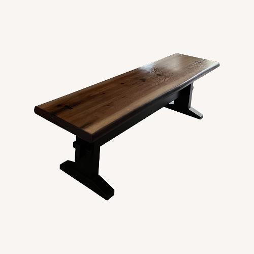 Used Wayfair Gracie Oaks Dark Brown Wood Bench for sale on AptDeco
