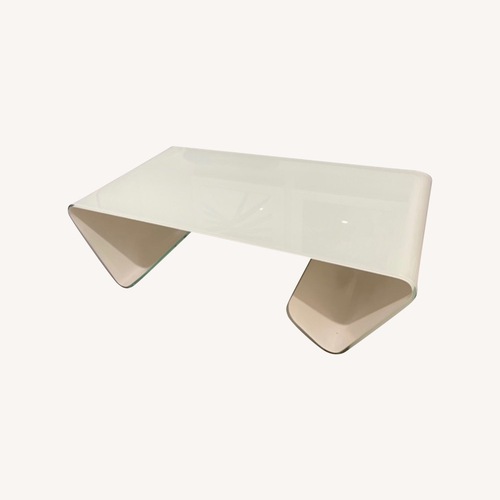 Used Wayfair Tempered Glass Coffee Table for sale on AptDeco