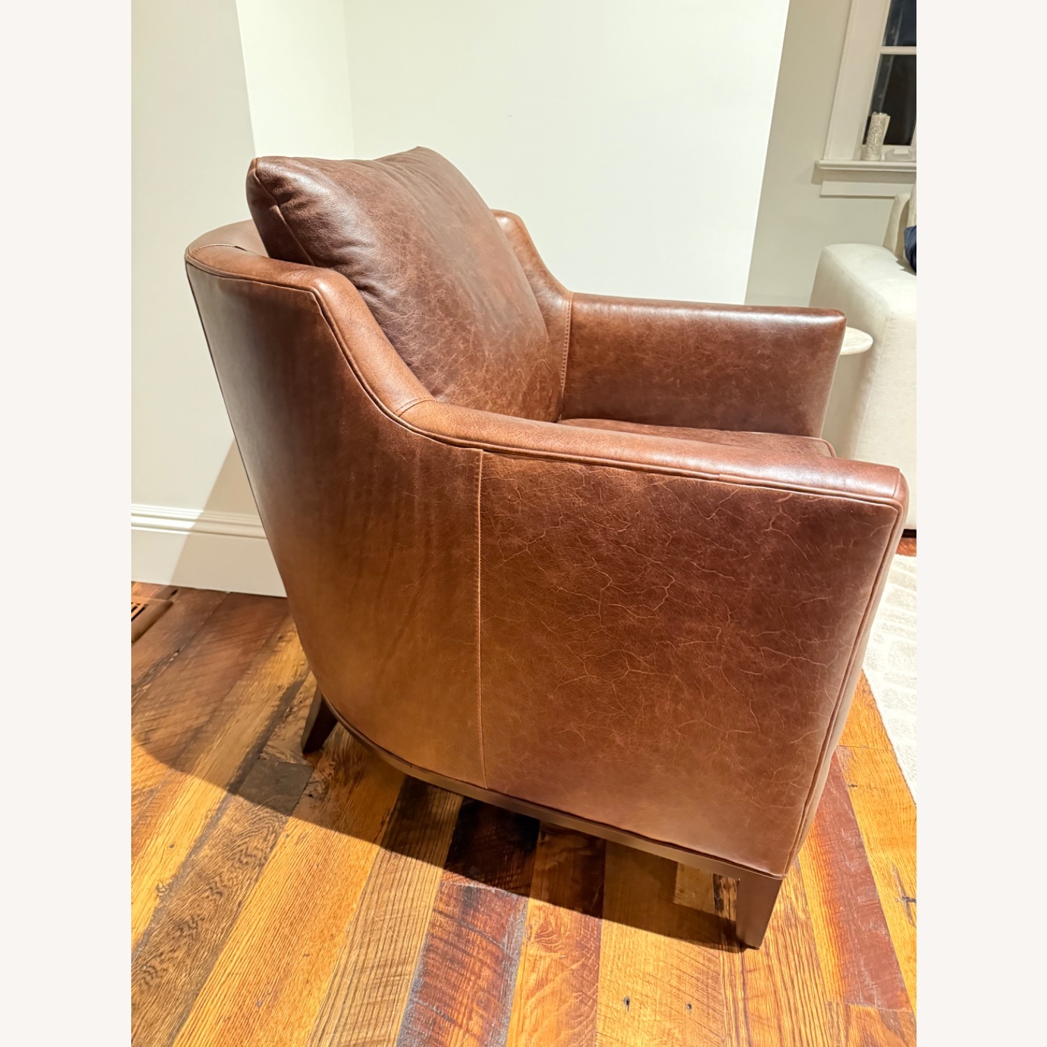 Stickley Dark Brown Leather Armchair - image-5