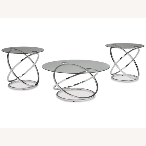Used Ashley Furniture Glass Coffee Table for sale on AptDeco