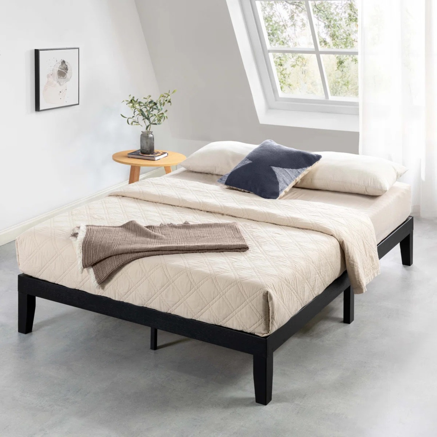 Wayfair Black Wood  Platform Full Bed - image-2