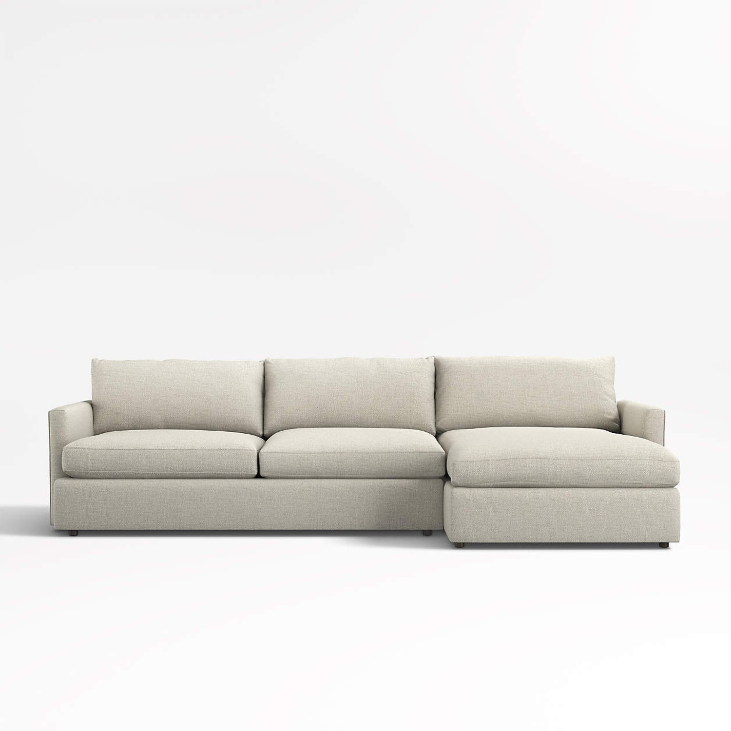Crate & Barrel Natural Fabric 2 Piece Sectional - image-0