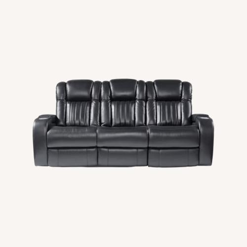 Used Rooms To Go Reclining Sofa with Power Headset for sale on AptDeco
