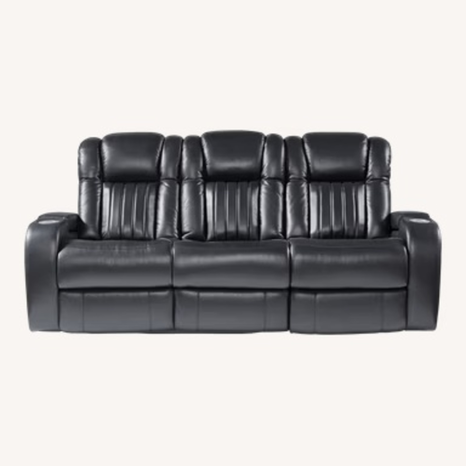 Rooms To Go Reclining Sofa with Power Headset   - image-0