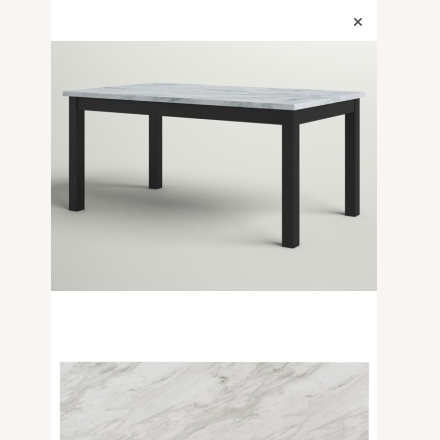 Wayfair Marble Dining Set and 6 Chairs - image-2