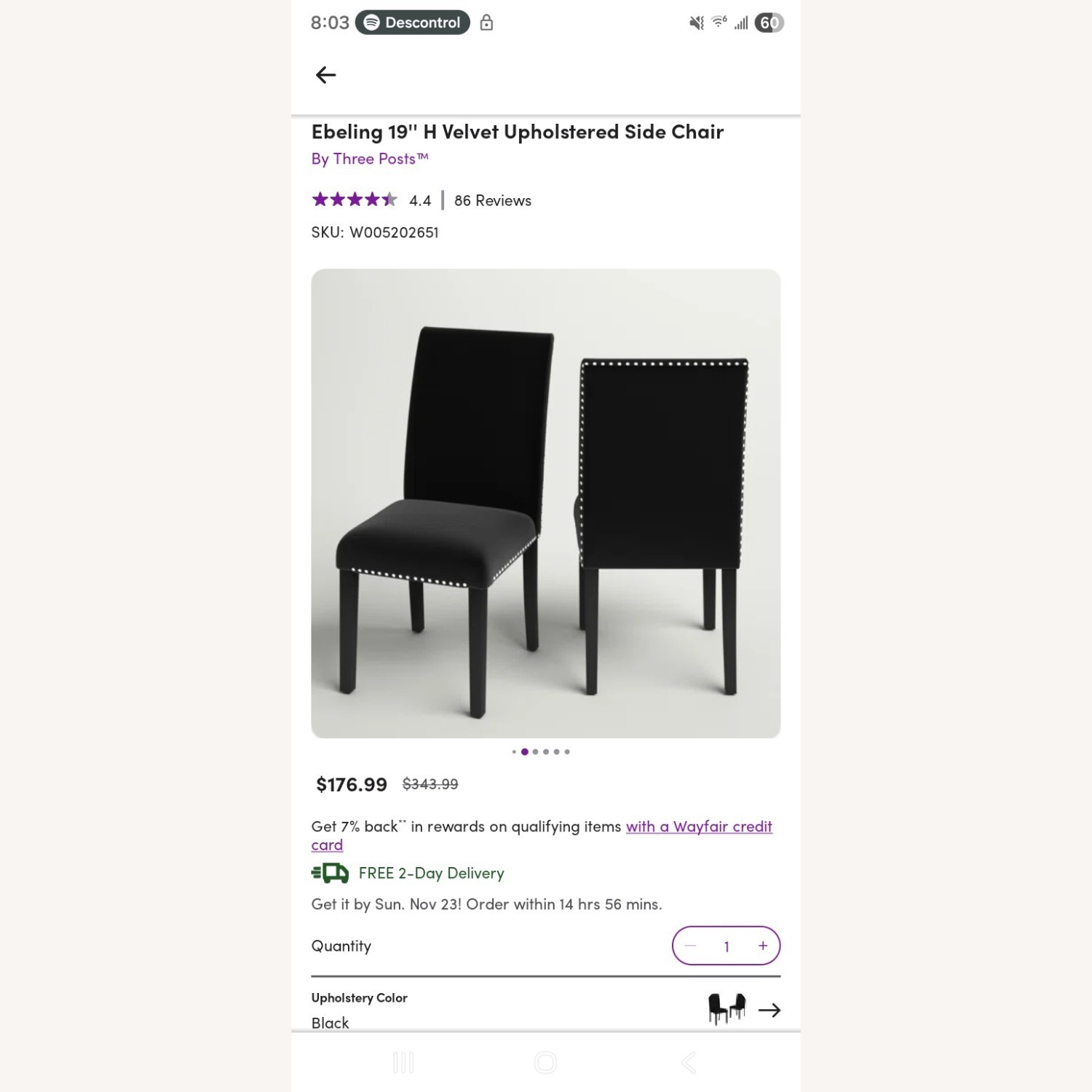 Wayfair Marble Dining Set and 6 Chairs - image-4