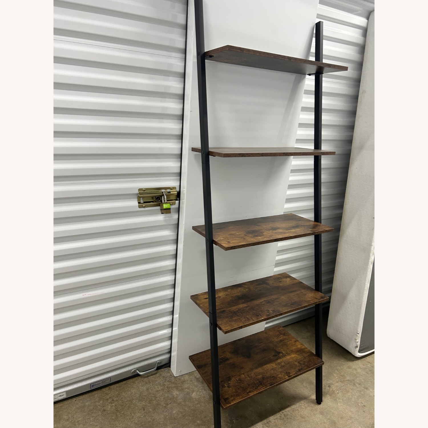 Target Indust Ladder Shelf Leaning Wall Bookcase Rustic - image-2