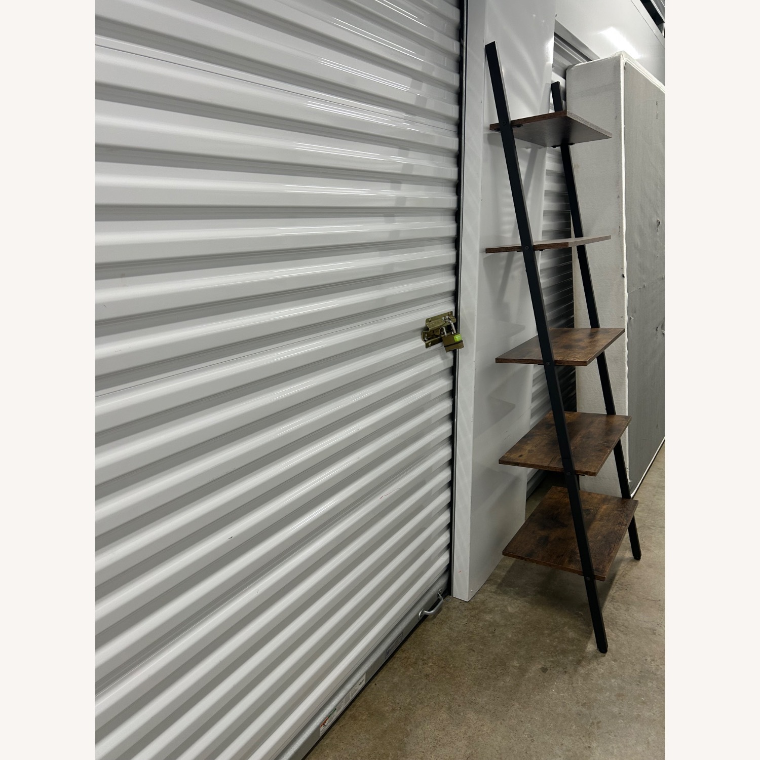 Target Indust Ladder Shelf Leaning Wall Bookcase Rustic - image-3
