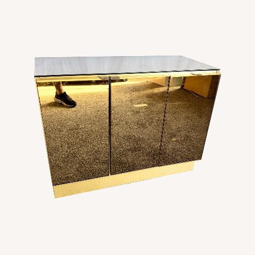 Used Postmodern Smoked Mirror and Gold Credenza for sale on AptDeco