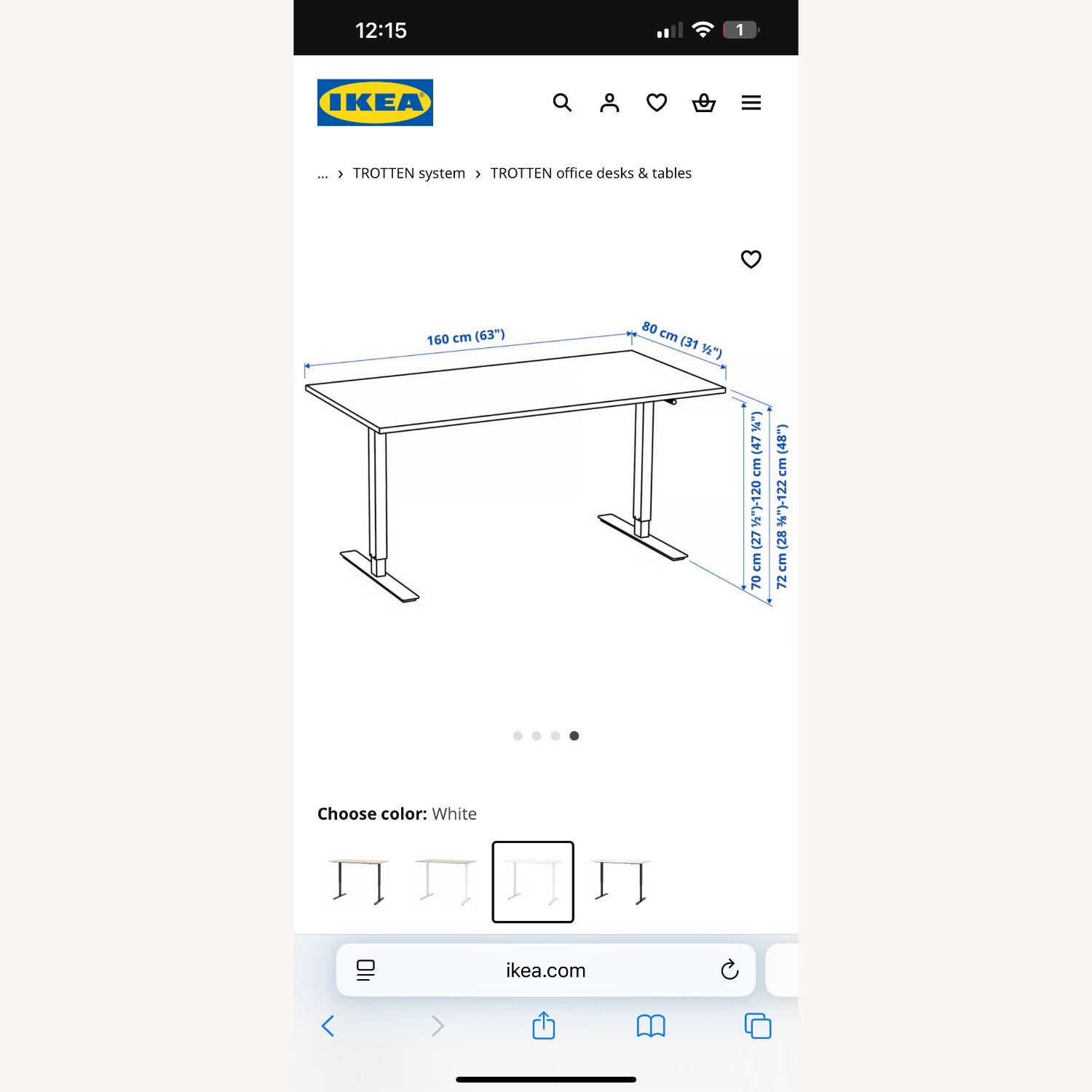 IKEA Trottten System White Desk - image-5