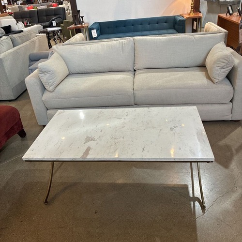 Used Pamina Marble & Brass Coffee Table for sale on AptDeco
