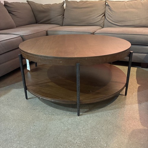 Used Hekman Furniture Bedford Round Wood Coffee Table for sale on AptDeco