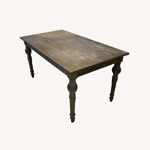 Used Handy Living Distressed Rectangular Dining Table for sale on AptDeco