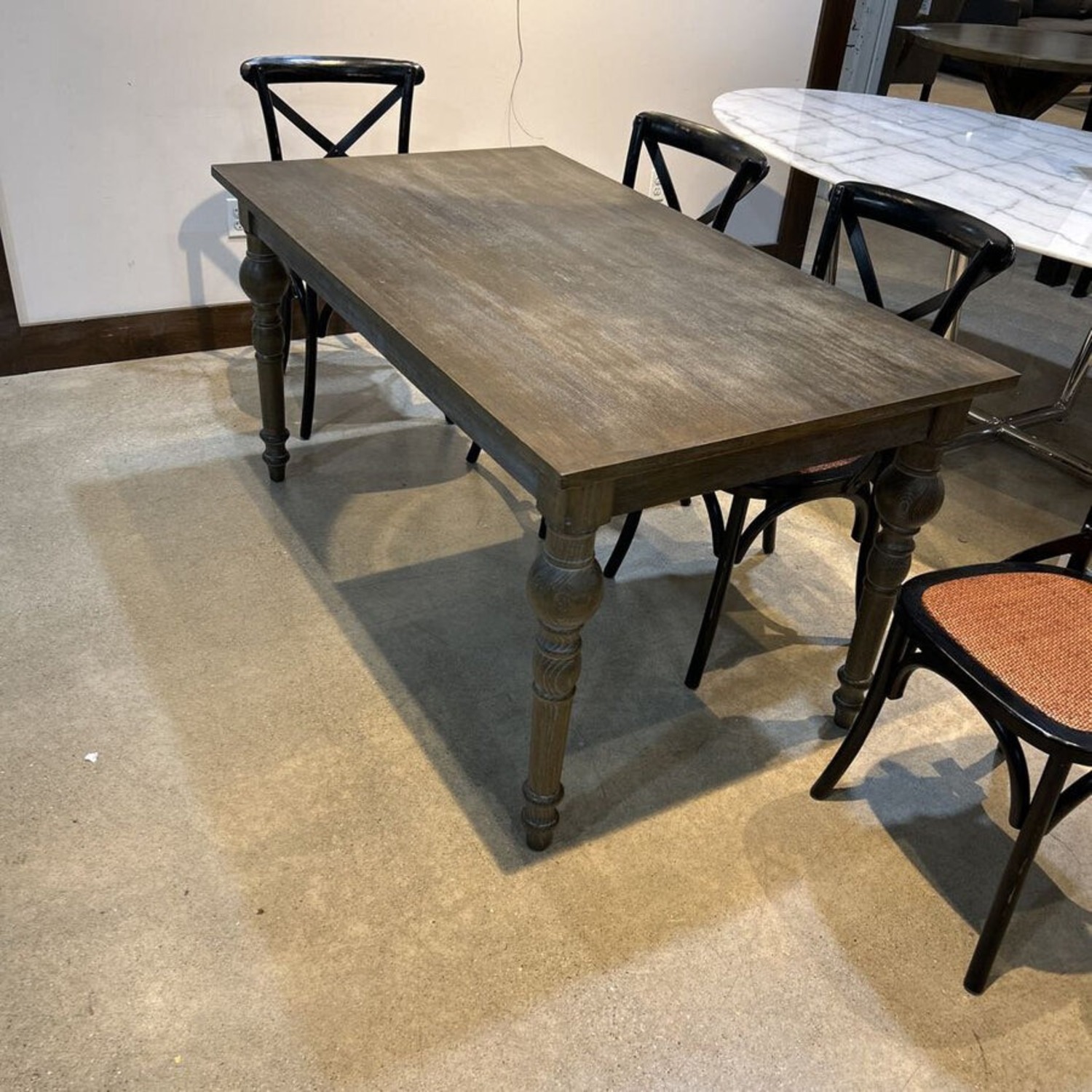 Handy Living Distressed Rectangular Dining Table - image-1