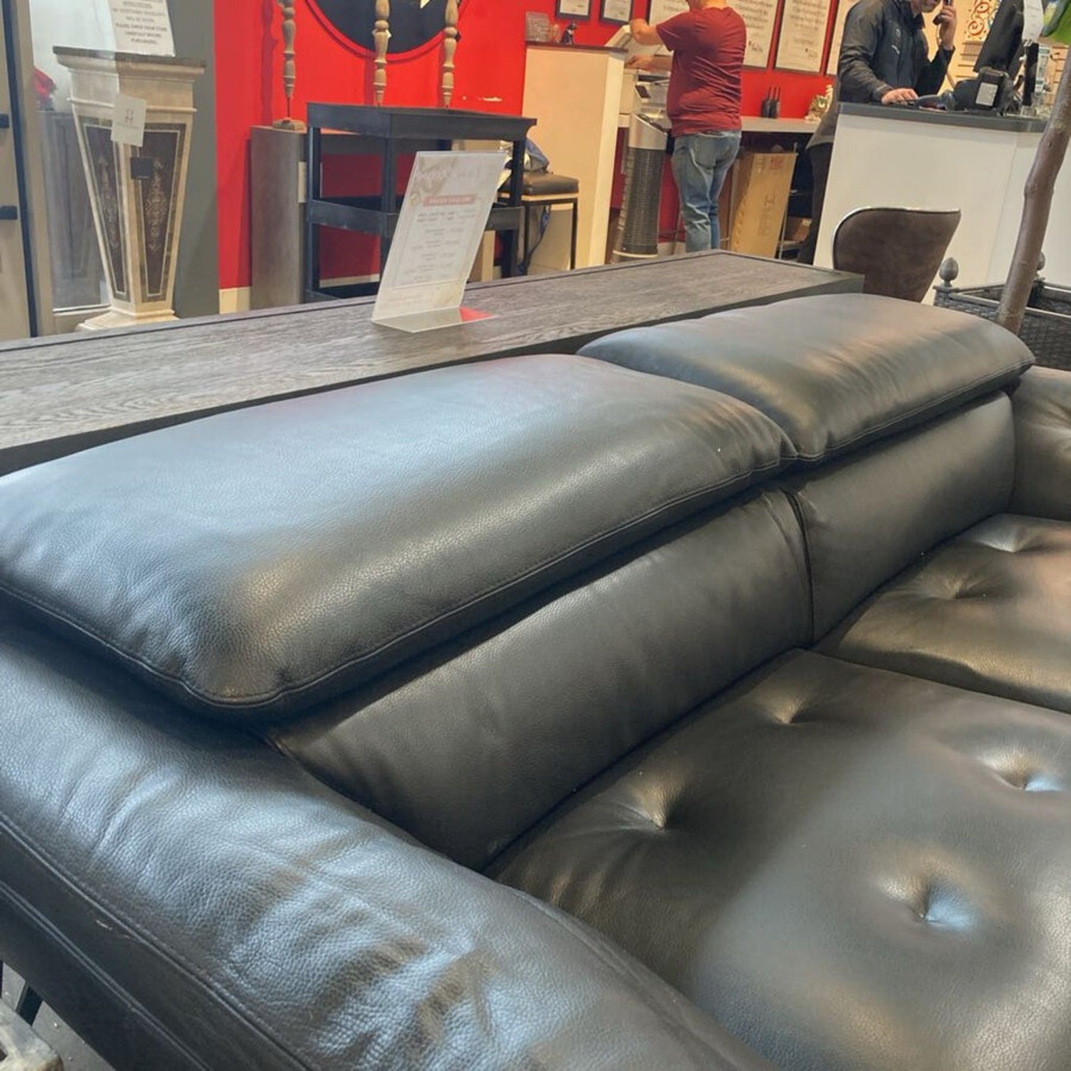 Roche Bobois Trajectoire Leather Power Recliner - image-5