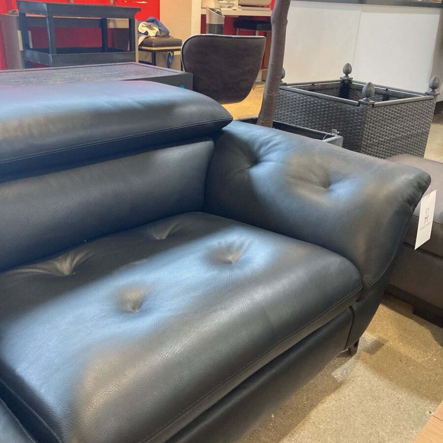 Roche Bobois Trajectoire Leather Power Recliner - image-4